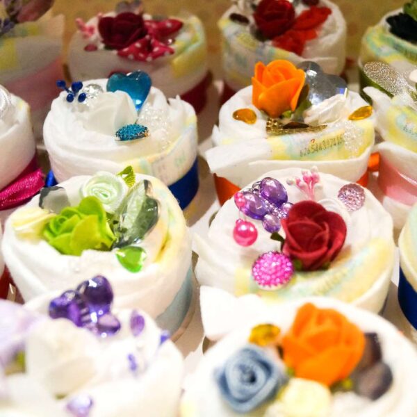pampertaart - luiertaart cupcake xl detailfoto
